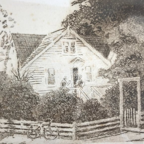 Richard B Lyttle The Gables Etching 1986 - Picture 6 of 9